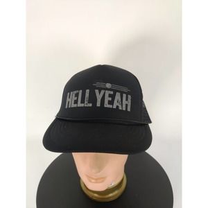 (V) Hell Yeah I AM Unisex hat mesh back black SUPER RARE one size
